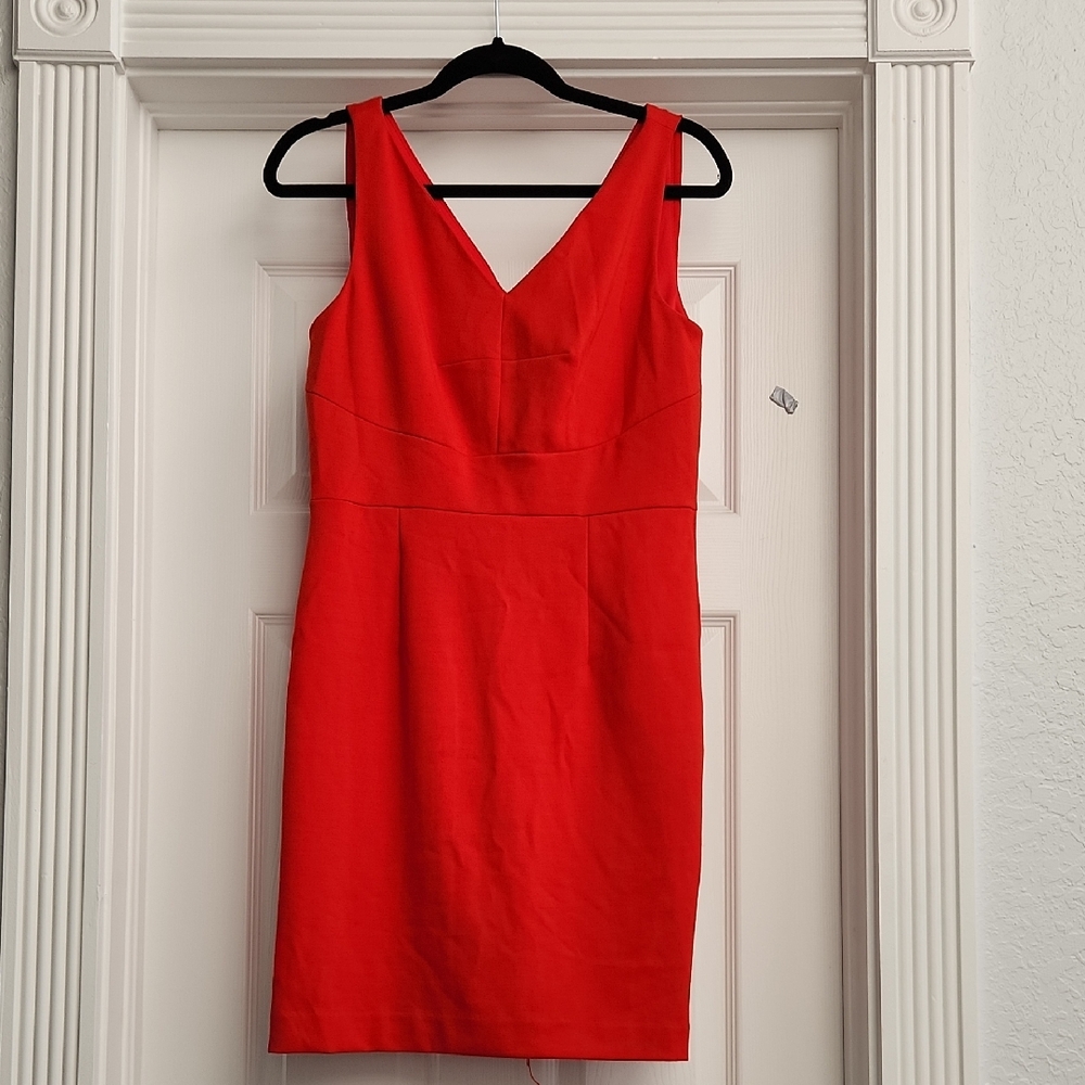Premise Vibrant Red V-Neck Mini Dress